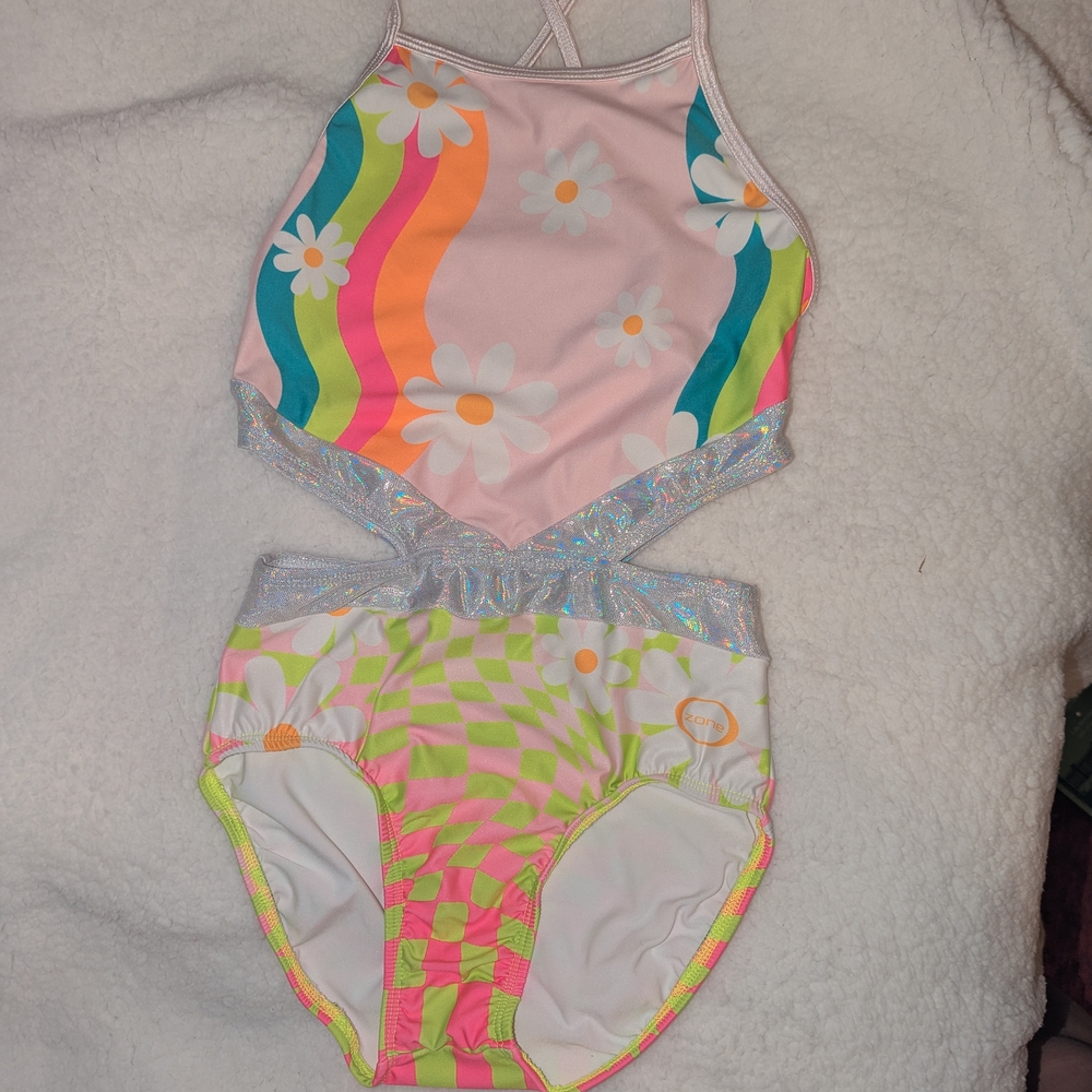 Colorful Floral One-Piece Swimsuit